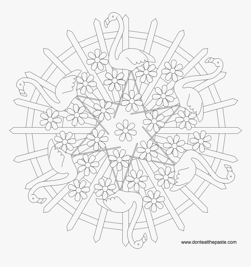 Pinterest Coloring Pages For Adults - Line Art, HD Png Download