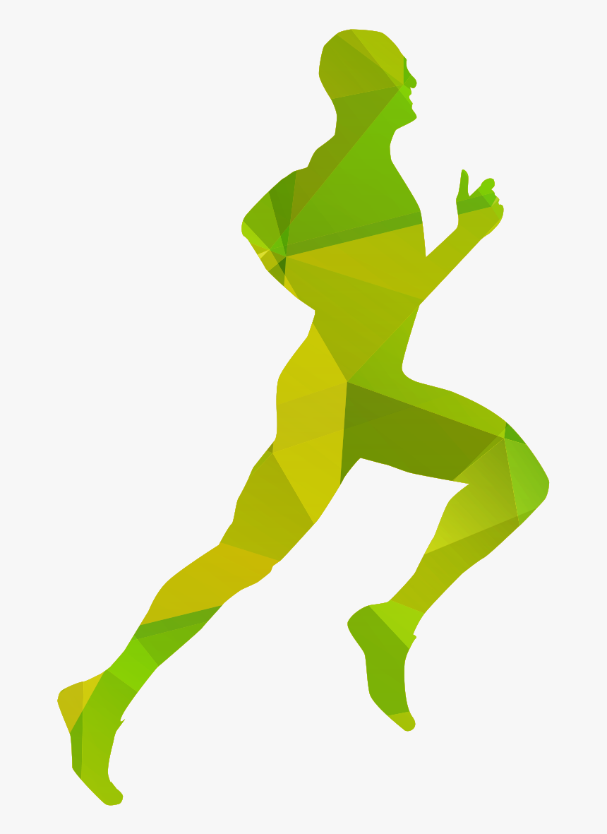 Running People Silhouette Clipart , Png Download - Human Silhouette Running, Transparent Png