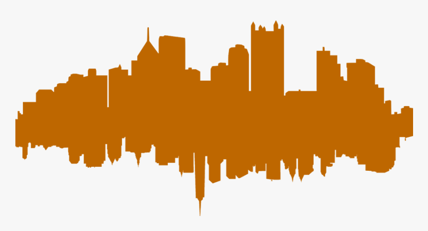 Pittsburgh From New York - Pittsburgh Skyline Transparent, HD Png Download