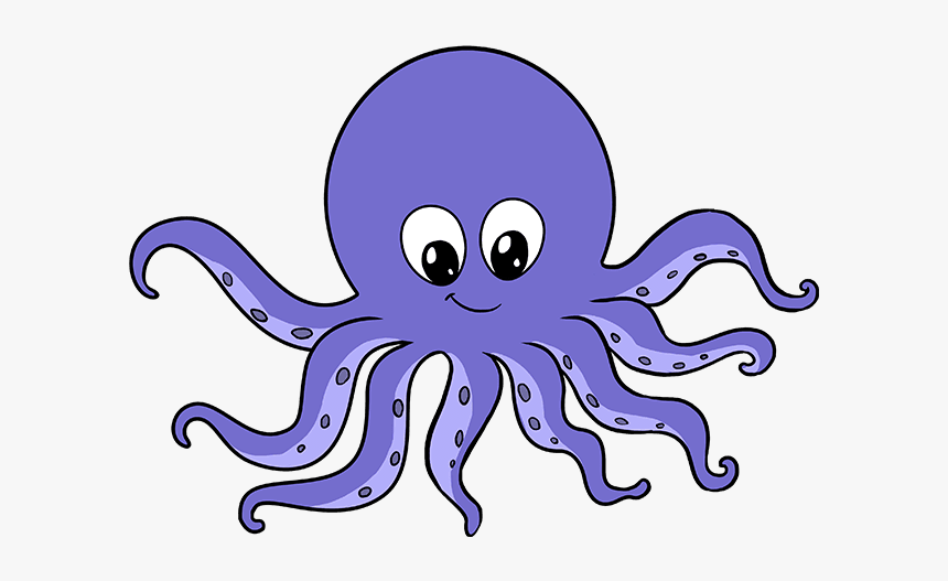 How To Draw An Octopus - Octopus Drawing, HD Png Download