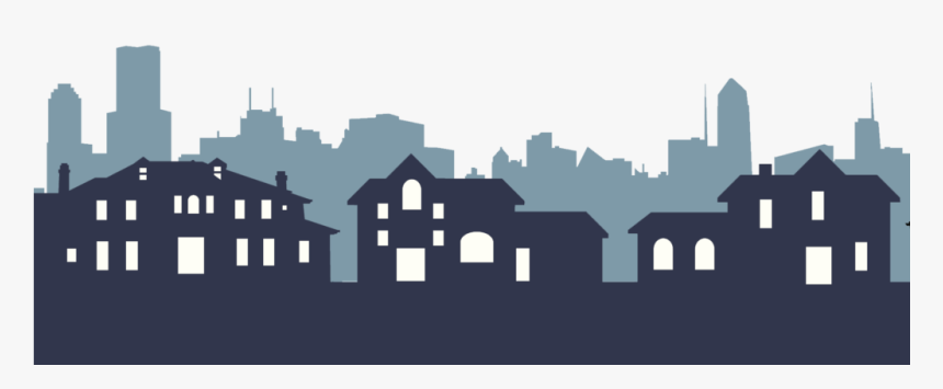 Transparent Town Silhouette Png - Roof, Png Download