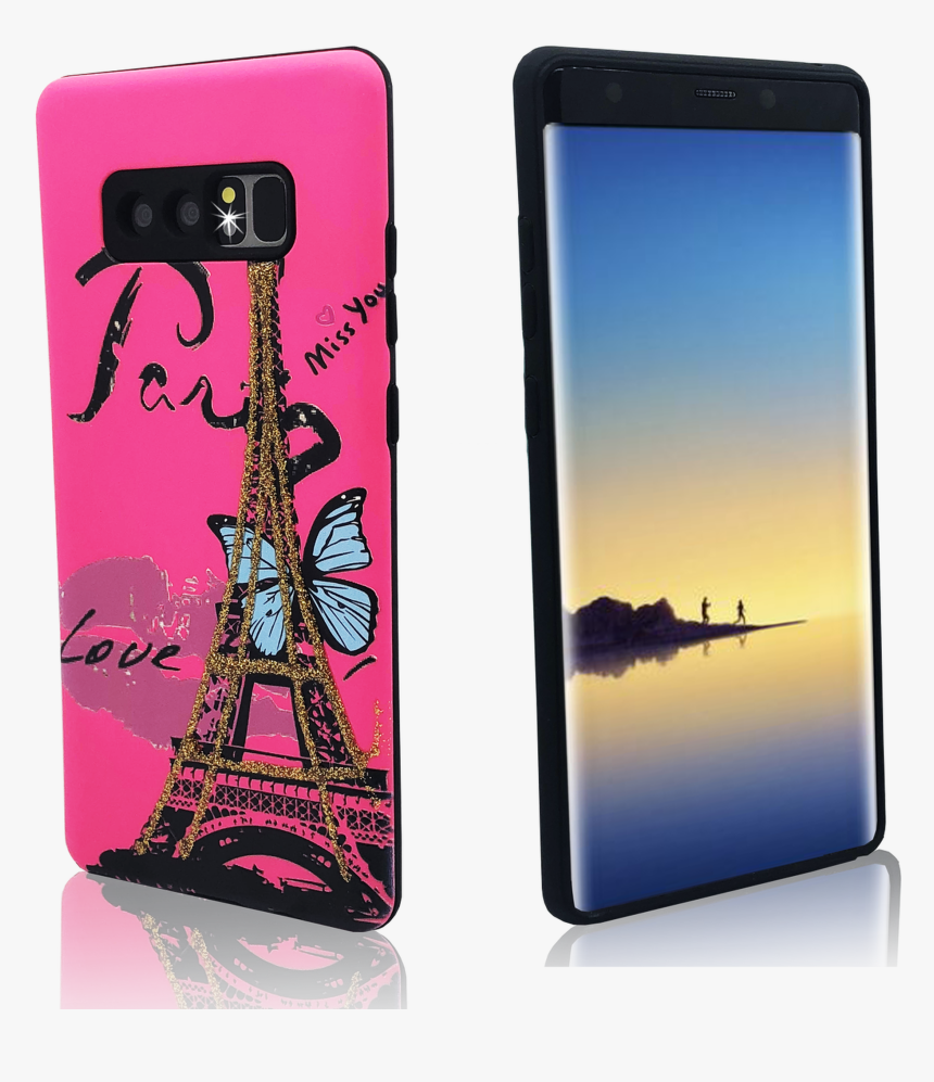 Samsung Galaxy Note 8 Mm 3d Paris Butterfly, HD Png Download
