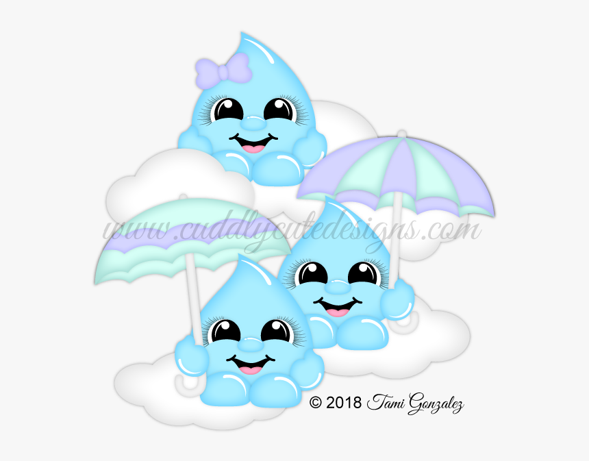 Raindrop Cuties - Cartoon, HD Png Download