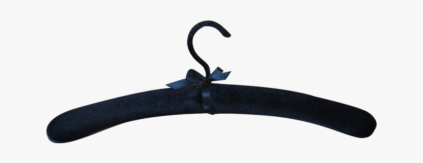 Luxury Black Velvet Padded Hanger - Clothes Hanger, HD Png Download