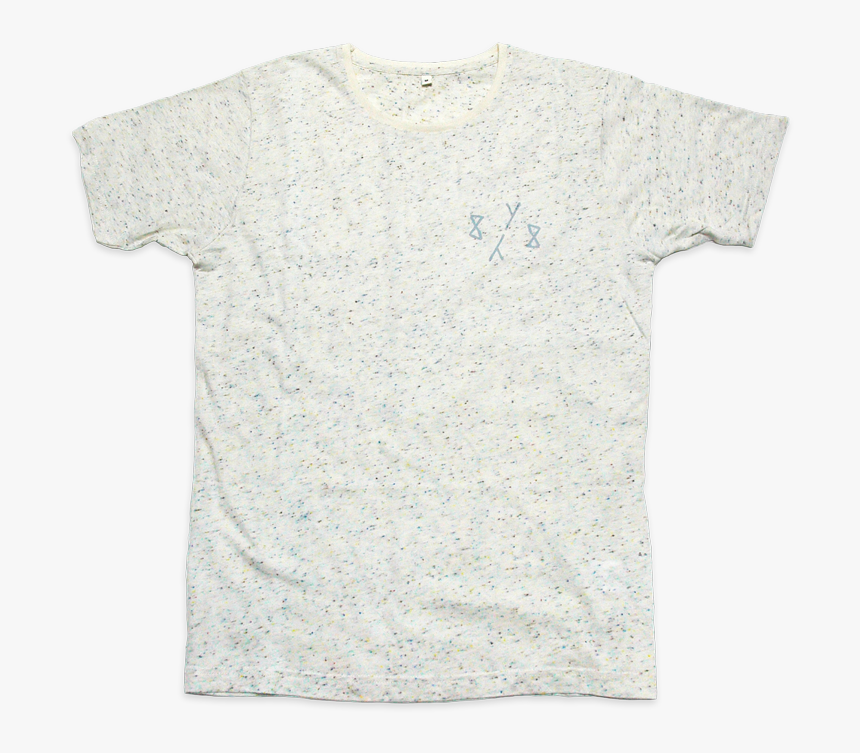 8y8 Speckled T-shirt Cream - Speckled White T Shirt, HD Png Download