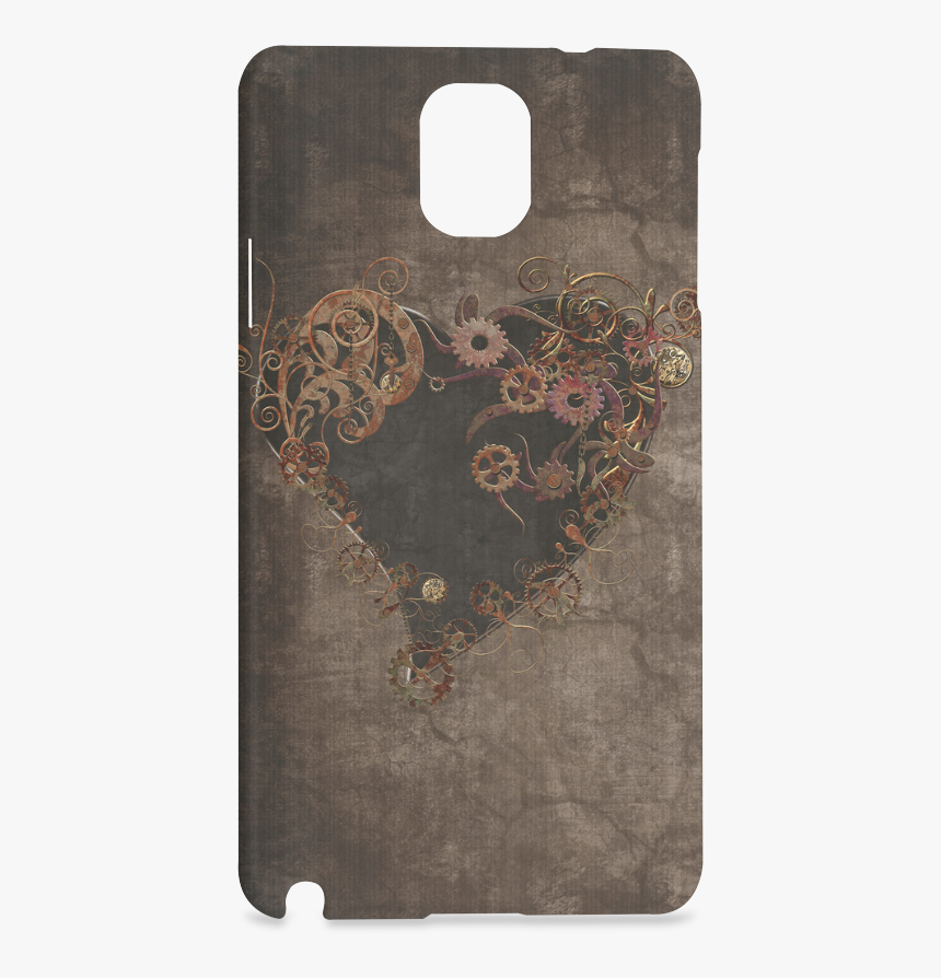 A Decorated Steampunk Heart In Brown Hard Case For - Mobile Phone Case, HD Png Download