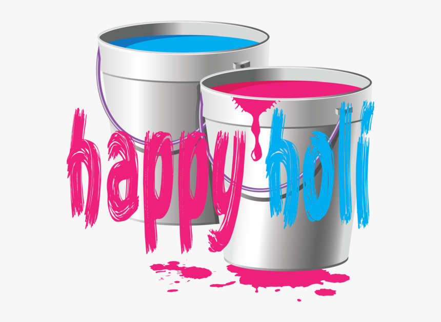 Transparent Holi Text Pink Mug For Happy Holi For Holi - Graphic Design, HD Png Download