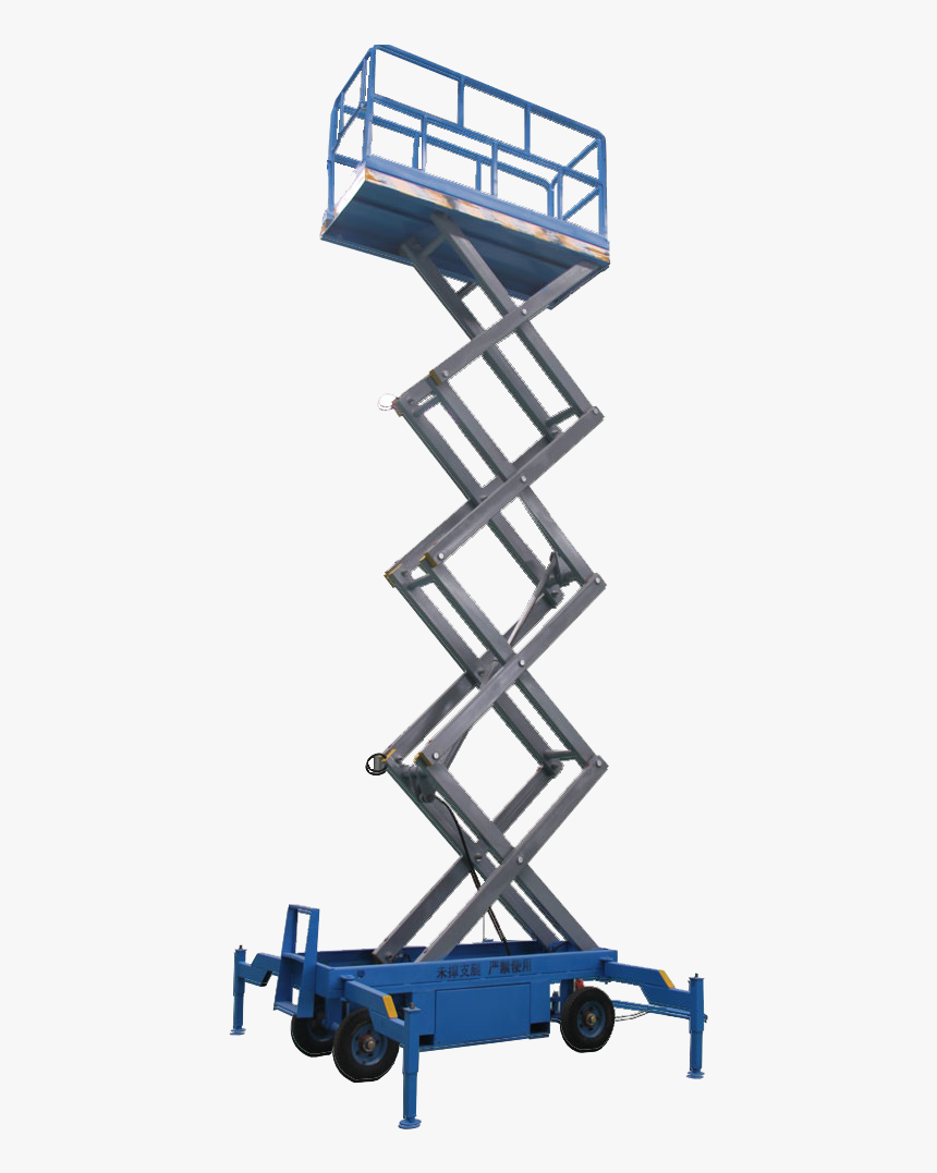 8m Ce Manufacturing Machine Mobile Scissor Lift Table/one - Aerial Work Platform, HD Png Download