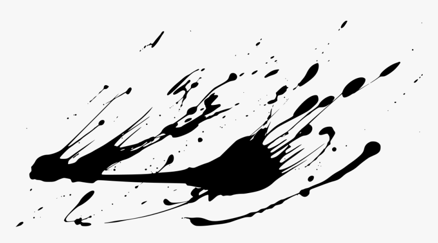Black Drop Splash Png, Transparent Png