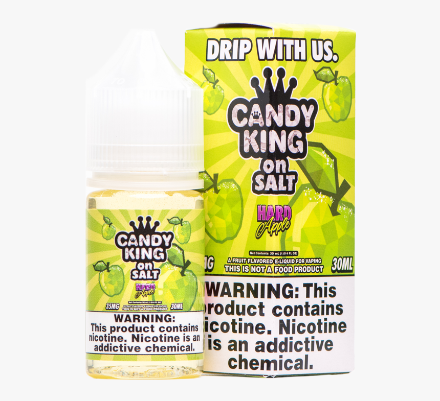 Candy King Juice Candy King Hard Apple Salt 
 Class - Green Apple Nic Salt Juice, HD Png Download