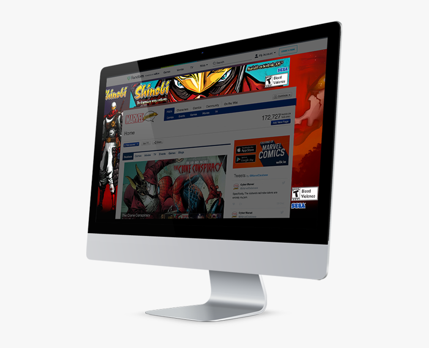 Shinobi-1 - Computer Monitor, HD Png Download