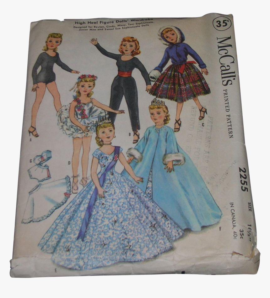Mccall S Vintage High Heel Fashion Doll Pattern For - Doll, HD Png Download