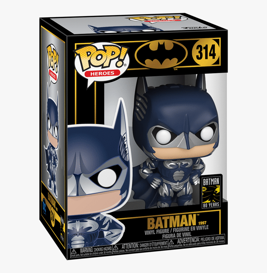Funko Pop Heroes - Funko Pop Heroes Batman 80th Batman 1997, HD Png Download