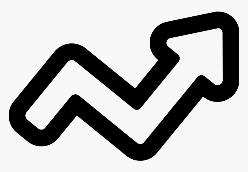 Broken Arrow Outline Of Business Stats - Portable Network Graphics, HD Png Download