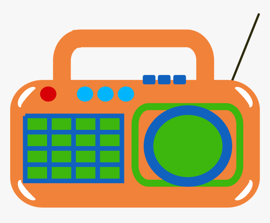 Radio Retro Orange Free Photo - Radio, HD Png Download