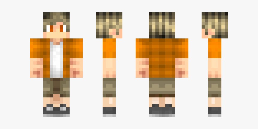 Orange Boy Skin Minecraft, HD Png Download
