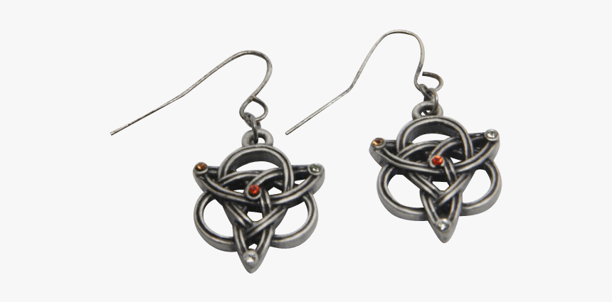 Jeweled Trinity Knot Earrings - Earrings, HD Png Download