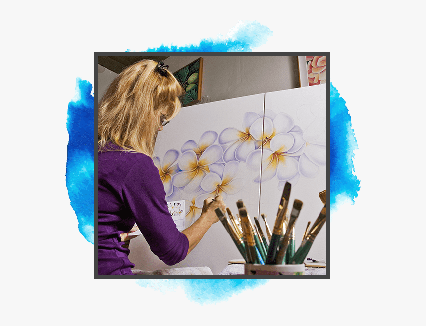Artist Painting - Artist Painting On Canvas, HD Png Download