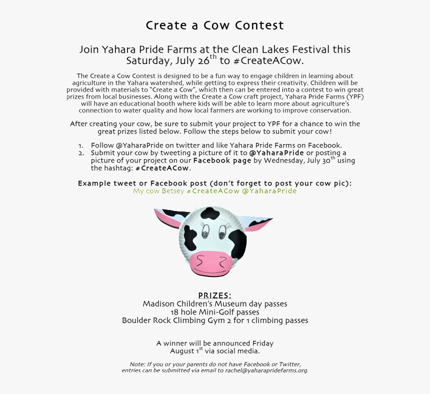Create A Cow Contest - Dairy Cow, HD Png Download