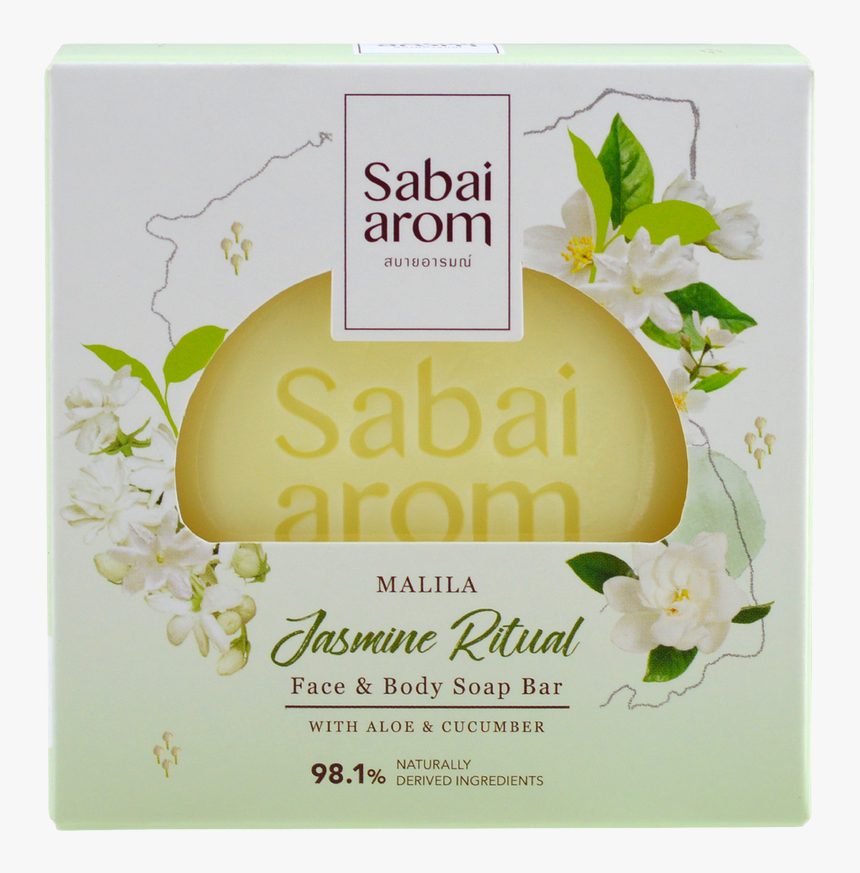 Sabai-arom Jasmine Soap Bar - Sabai Arom Soap, HD Png Download