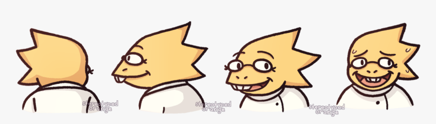 Alphys Stop Being Hard To Draw Plzzzzzz - Cartoon, HD Png Download