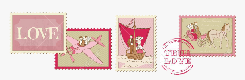 #sellospostales #postales #sellos #truelove #love #postal - Svatebni Oznameni Jako Pohlednice, HD Png Download