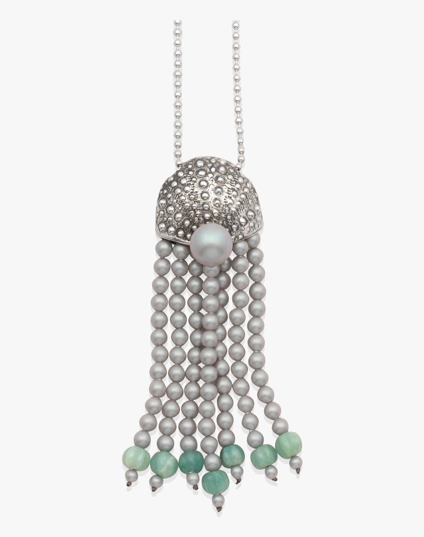 Sea Urchin Tassel Pendant - Chain, HD Png Download