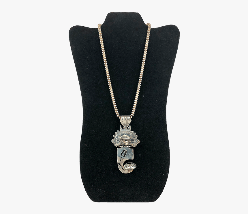 Vintage Bennie Ration Sterling Silver Kachina Necklace - Locket, HD Png Download
