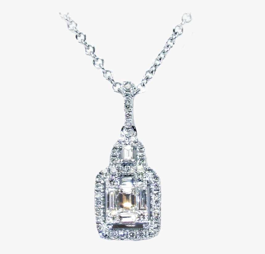 Ruth Square Baguette Pendant - Locket, HD Png Download