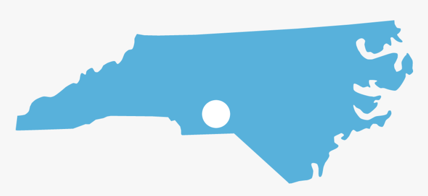 North Carolina Map Silhouette, HD Png Download