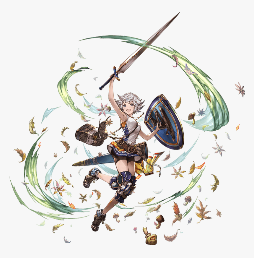 Belt Dress Farrah Full Body Granblue Fantasy Grey Eyes - Gbf Farrah, HD Png Download
