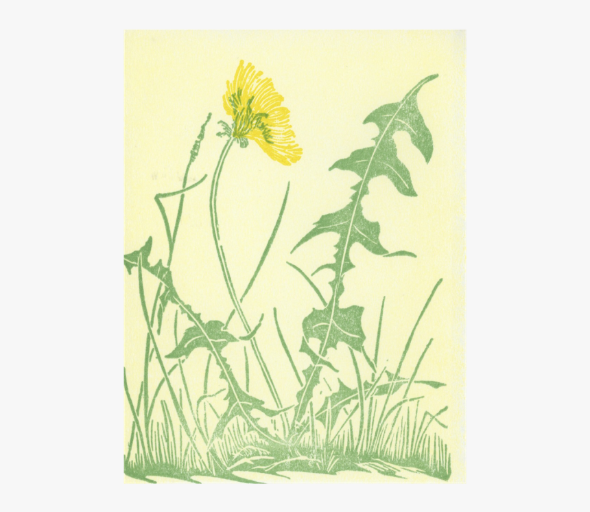 Dandelion Block Print, HD Png Download