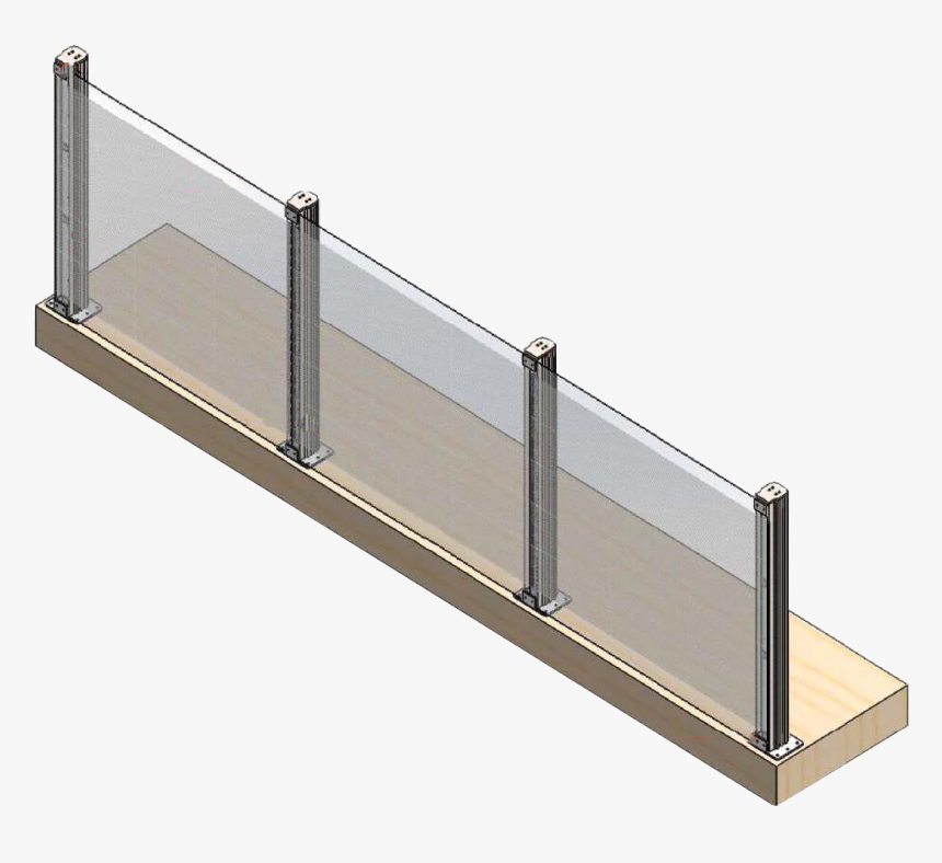 Guardrail Transparent Adhesive No Background - Shelf, HD Png Download