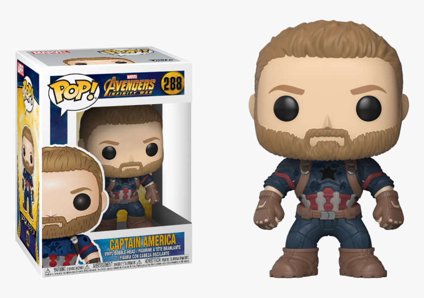 Captain America 288 Funko Pop, HD Png Download