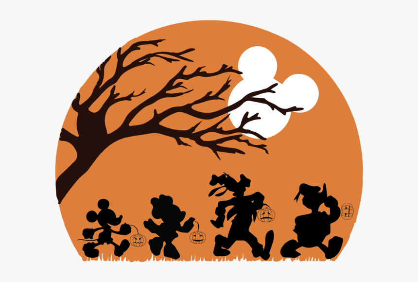 Mickey Halloween, Mickey Art, Mickey Svg, Mickey Clipart, - Illustration, HD Png Download