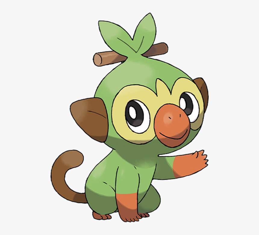 Pokémon 810 Grookey - Grookey Pokemon Sword And Shield Starters, HD Png Download