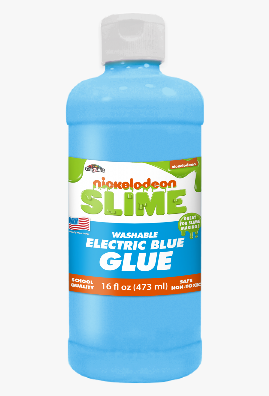Nickelodeon 16 Oz Blue Glue - Plastic Bottle, HD Png Download