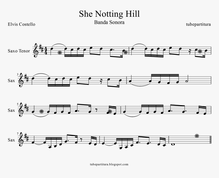 Sheet Music For Tenor Saxophone She By Elvis Costello - Brave Enough Lindsey Stirling Sheet Music, HD Png Download