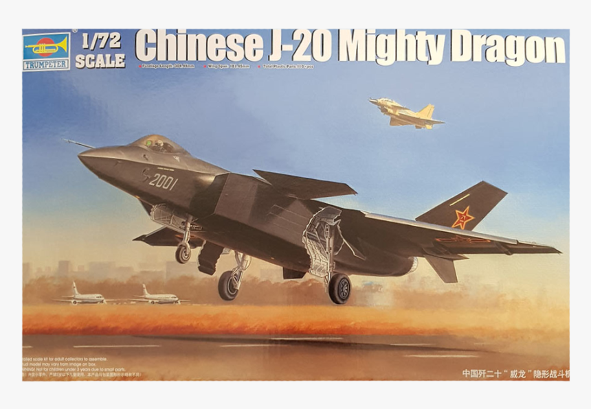 J-20 Fighter Chinese Mighty Dragon - J 20 Tamiya, HD Png Download