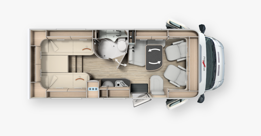 Malibu T430le F35- 9 Speed Auto 2 Berth - Malibu I 441 Le, HD Png Download