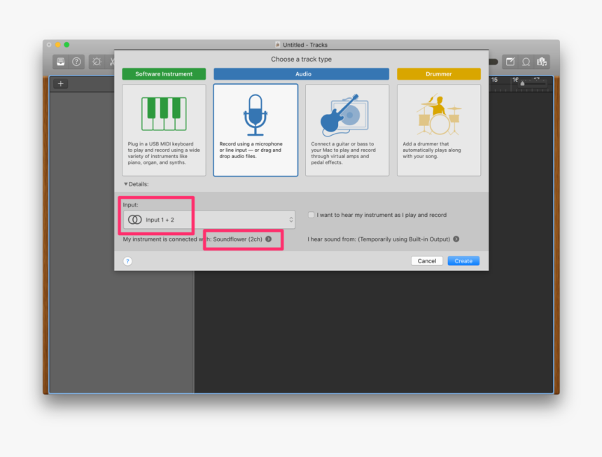 Logic Pro X Choose Track Type, HD Png Download