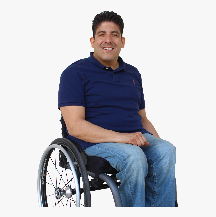 Photo Of A Young Man Sitting In A Wheelchair - Wheelchair, HD Png Download