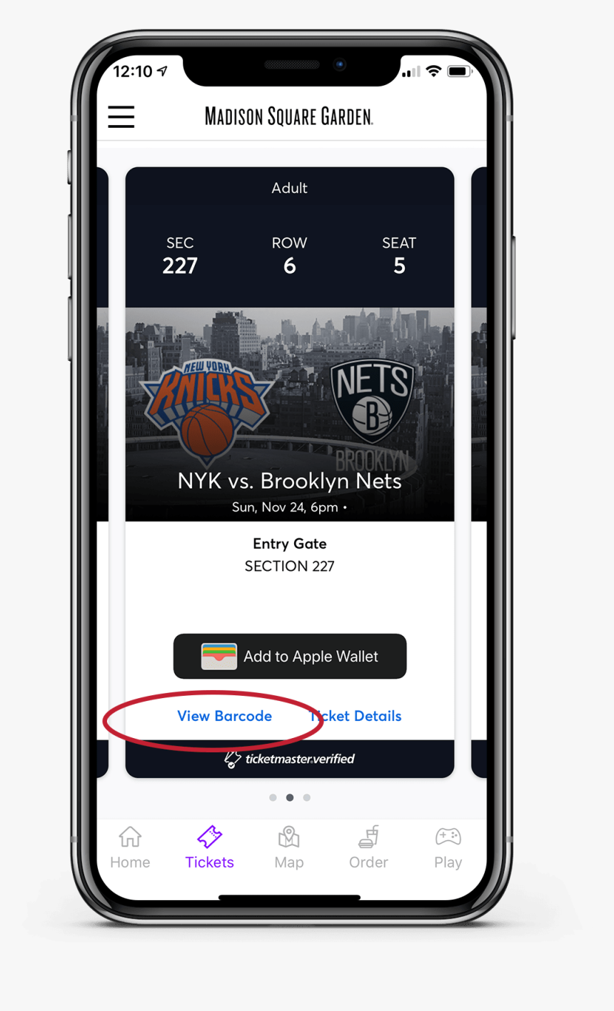 Madison Square Garden Mobile Tickets, HD Png Download