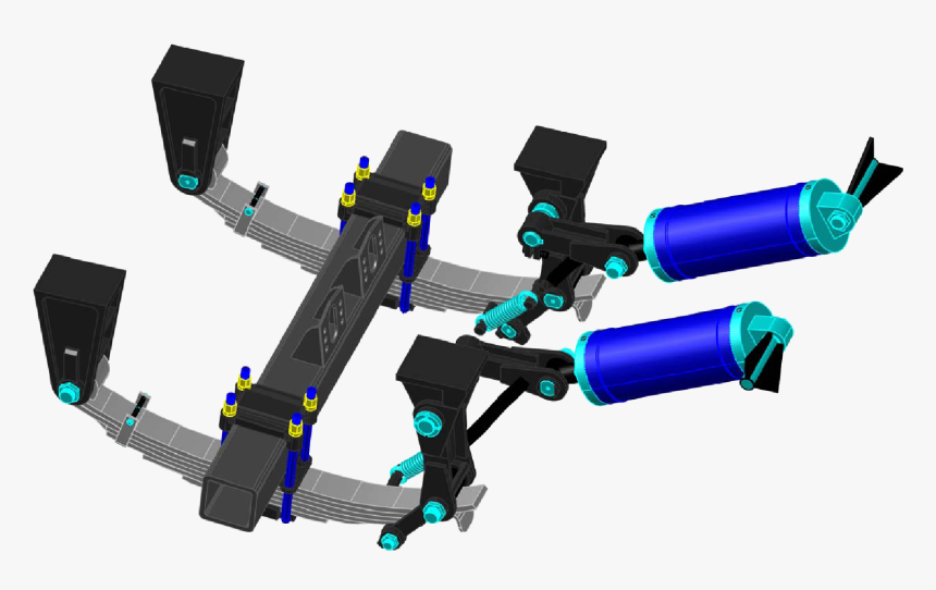 Tractor Truck,trailer,air Bag - Axle Lift Mechanical Suspension, HD Png Download