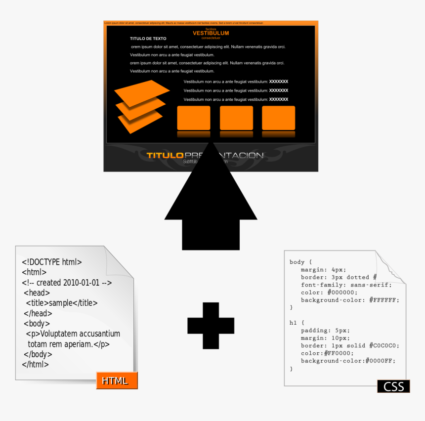 Cpt Web Css External - Free Presentation Templates, HD Png Download ...