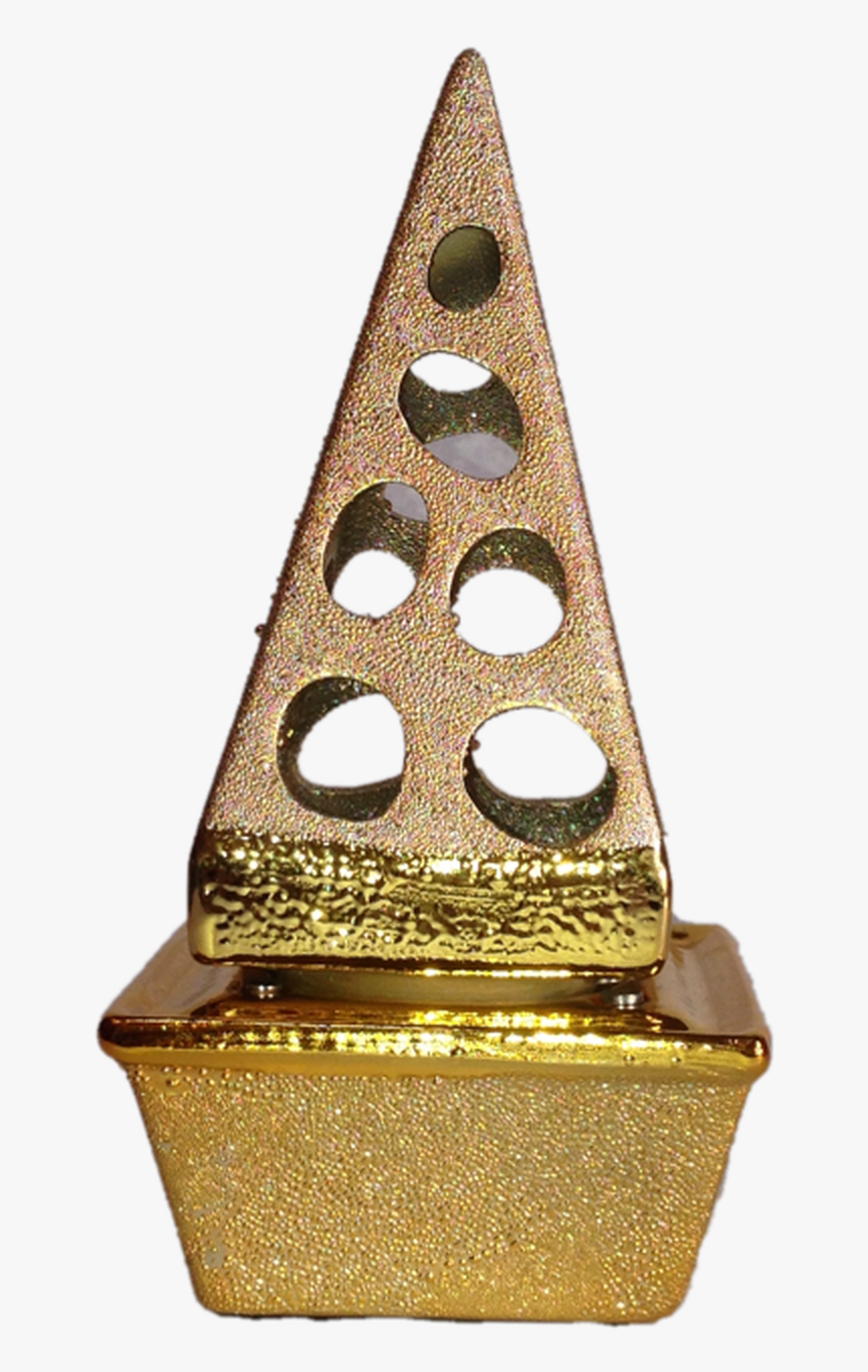 Gold Pyramid Charcoal Burner - Eye Shadow, HD Png Download