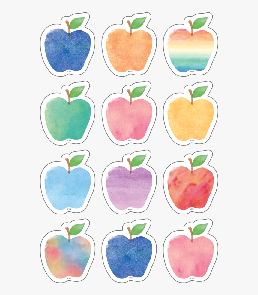 Watercolor Apple Border, HD Png Download