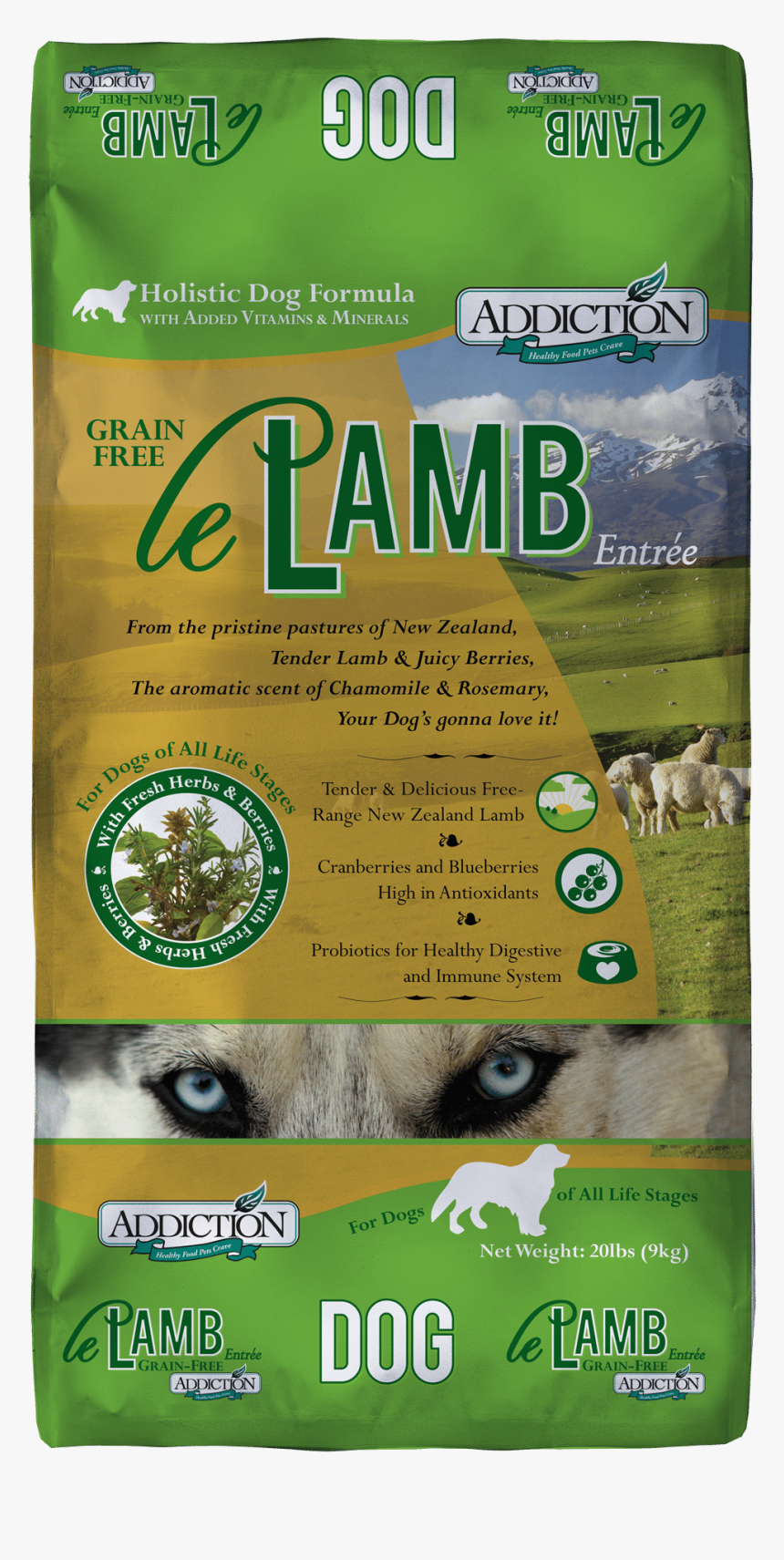 Addiction 紐 西 蘭 羊肉 無 穀物 成 犬 20lbs, HD Png Download