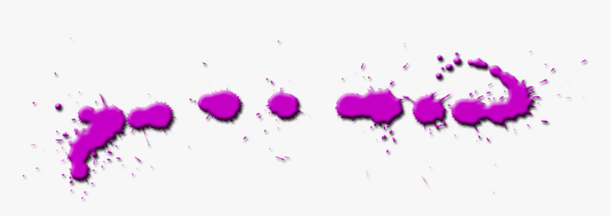 Purple Paint Splat Divider Bar - Graphic Design, HD Png Download
