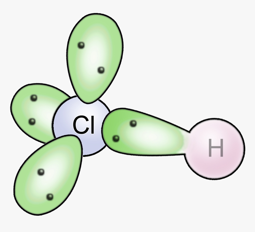 Kugelwolken Molekül Hcl Polar Voll, HD Png Download